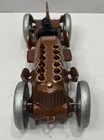 Hubley Reproduction Cast Iron Large Toy Race Car Moving  flames  Vintage Style