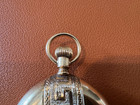 Antique Elgin 14k Yellow Gold Pocket Watch Engraved Decoration Working Condition