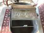 Vintage Galvanized Tin Metal Wash Bucket Metal Mop Wringer Wood Rollers De Luxe
