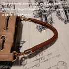 2pcs Pu Leather Shoulder Strap braided Leather Replacement Purse Straps For Hand
