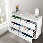 New 6 Drawer Dresser Chest Of Drawers Modern Wood Storage Organizer For Bedroom