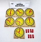 7x Judy Mini Clocks Teaching Time Classroom Homeschool Teaching Aid New Open Box