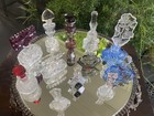 Czech Glass Perfume Bottle Collection Of 12 Art Deco Incredible Estate