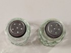 Vintage Mason Salt And Pepper Shakers Green Glass Mason Jar Jars