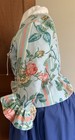 Xl l Outlander Bodice  Pirate  Colonial  Rev War  Ren Faire  Green Floral  Nwot