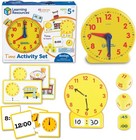 Comprehensive Time Activity Set With Teaching Clock  Cards  And Puzzles For Kids