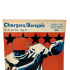 Vtg  San Diego Chargers Vs Cincinatti Bengals Saints Afl October 4  1969