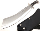 Chopper Machete Full Tang Fixed Blade Knife Sheath Wood 4 Mm Thick 18 5 