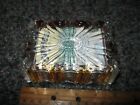 Heavy Crystal Glass Ashtray Cigar Cigarette Tobacco Holder Box With Lid