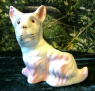 Vintage  West Highland White   Pink Terrior Scottish Dog Planter  Mid Century