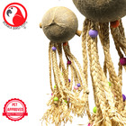 Bonka Bird Toys 2214 Coco Rasta Large Natural Chew Cage Toy Macaw Amazon Pet