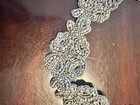 Vintage Anthropologie   Bhldn Hand-beaded Bridal Dress Sash Belt In A Metallic S
