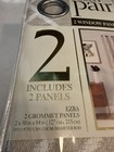 Perfect Pair Two Ezra 84in Grommet Window Panel Curtains Light Filtering New