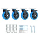 6 Inch Swivel Caster Wheels  Casters Set Of 4 Heavy Duty With Brakes