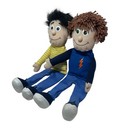 Silly Puppets 2009  Full Body  Ventriloquist Lot Of 2 Style Puppet Rare 16   clean