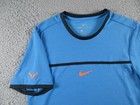 Nike Shirt Mens Small Blue Rafa Nadal Aeroreact Ballistec Tennis 2016 Us Open