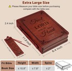 Extra Large Bible Cover Case For Men Women  Mens Bible Covers Cases Leather Bibl