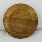 Vintage Folk Art Hand Painted Wooden Plate   mange Tak  Scandinavian Design