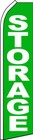 Storage Flutter Flag Green Tall Curved Advertising Sign Feather Swooper Banner