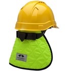 Hi Vis Safety Hard Hat Sun Shield Full Brim Cap Sun Shade Neck Flap Cooling Pad