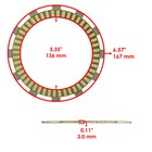 Clutch Friction Steel Plates Kit For Yamaha Yxz1000r Ss Eps Yxz10y 2017 - 2023