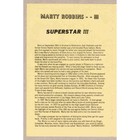 Marty Robbins Signed Autograph Program Fire Department Fund Raiser In Vintage