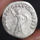 Emperor Domitian Denarius Ancient Roman Empire Silver Coin 90ad Minerva Vf