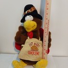 Rockin Gobbler Turkey Eat More Chicken By Dandee Singing Thanksgiving Broke Neck