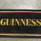 Vintage Guinness Bar Towel Black Gold Yellow Pub Beer Alcohol Home Bar Decor