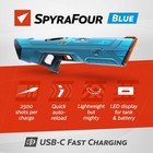 Spyra Electric Water Blaster Outdoor Squirt Gun For Pool Games  Spyrafour  Blue