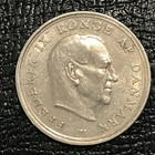 High Grade Unc 1964 Denmark 1 Krone Coin-mar128