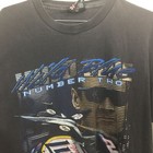 Vtg Nascar Wild Blue Rusty Wallace Beer Faded Black T-shirt Size Medium M