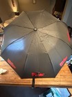 Dansko Rain Tamer Automatic Umbrella Black Red Clogs Logo New Unused W  Sleeve