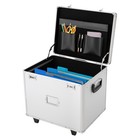 Locking Mobile Business Case  Aluminum Alloy File Lock Box  Hand Pull File Case
