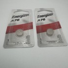 2 Pcs Energizer A76 Alkakine Coin 1 5v Batteries Single Pack Lr44 357 Fresh