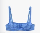 Araks Bra Blue Bluet Underwire Gita 34c Silk