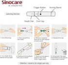 Sinocare Safe Accu Blood Glucose Test Strips 50 Test Strips Blue Free Shiping