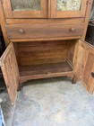 Acme Tnantique Wood Pie Safe 72x34x14    Punched Metal Panels Upper Lower Cabinets