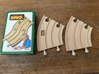 Brio Wooden Train Double Wide Short Curved Tracks 