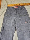 Vintage Union Bay Pants Womens Size 10 Gray Cargo Zip Y2k Grunge Preppy 