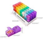 32 Grids Medicine Container Holder Monthly Tablet Pill Sorter Case Organizer Box