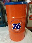Union 76 Vintage Style Gas Station 16 Gallon Cold Rolled Steel Trash Can