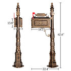 Post Mailbox Combination Stratford Heavy Duty Mail Box Cast Aluminum  Bronze