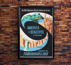 America The Beautiful - Attraction - Disneyland - Vintage Disney Poster