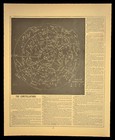 Antique Star Map Zodiac Chart Constellation Diagram Celestial Astrological