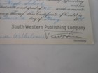 1948 Certificate Of Credit 20th Century Typewriting Course South-western Publish