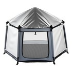 Portable Baby Playpen With Canopy  Foldable Toddler Play Yard For Indoor   Outdo