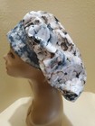 Floral Fusion Blue Women s Bouffant Surgical Scrub Hat cap Handmade
