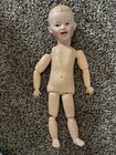 Antique German 14 5    Gebruder Heubach Grinning Bisque Head Character Boy Doll