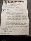 Original 1937   1938 German Daf   Party Documents   Kraft Durch Freude   Wwii Era